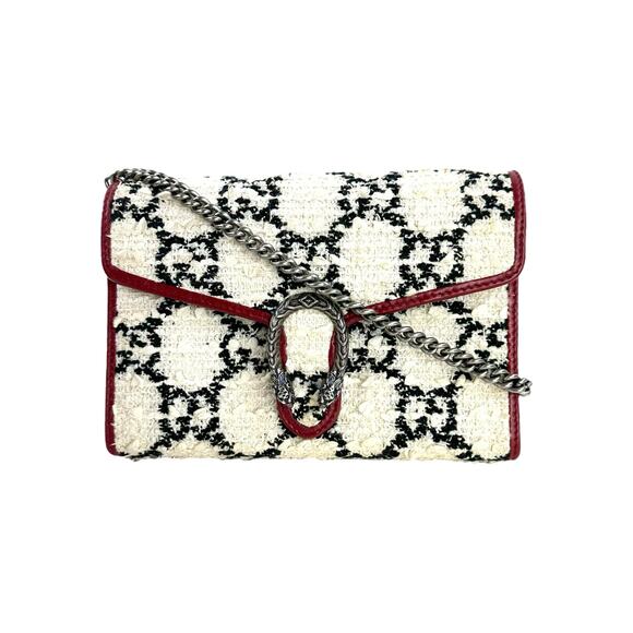 Gucci Monogram Dionysus Tweed Two-Way Bag - Picture 1 of 10